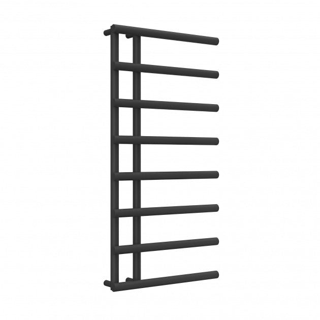 Reina Matera 998mm High x 500mm Wide Designer Heated Towel Rail - Anthracite - RND - MTR5099A - TAP 'N' SHOWER