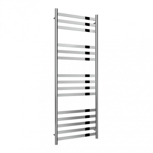 Reina Misa Designer 1450mm High x 530mm Wide Heated Towel Rail - Polished Stainless Steel - RNS - MSA145 - TAP 'N' SHOWER