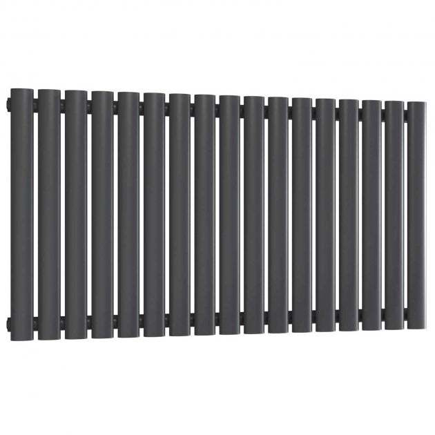Reina Neva Single Designer Radiator 550mm High x 1003mm Wide - Anthracite - RND - HNV17A - TAP 'N' SHOWER
