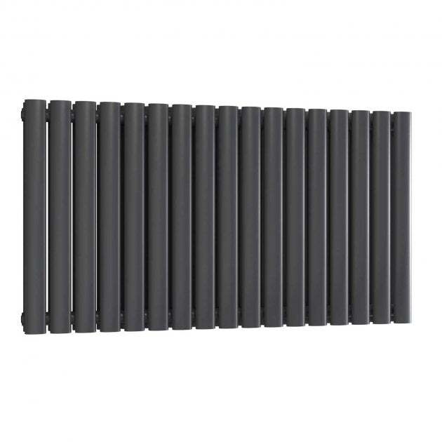 Reina Neva Double Designer Radiator 550mm High x 1003mm Wide - Anthracite - RND - HNV17AD - TAP 'N' SHOWER