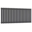 Reina Neva Single Designer Radiator 550mm High x 1180mm Wide - Anthracite - RND-HNV20A