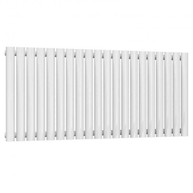 Reina Neva Modern Single Designer Horizontal 550mm High x 1180mm Wide - White - RND - HNV20 - TAP 'N' SHOWER