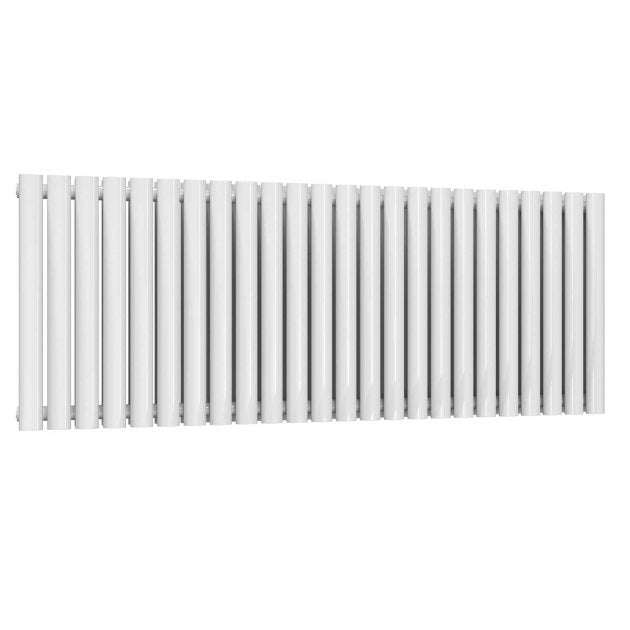 Reina Neva Modern Double Designer Horizontal Radiator 550mm High x 1416mm Wide - White - RND - HNV24D - TAP 'N' SHOWER