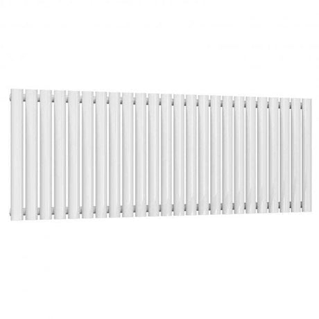 Reina Neva Modern Single Designer Horizontal Radiator 550mm High x 1416mm Wide - White - RND-HNV24