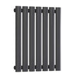 Reina Neva Single Designer Radiator 550mm High x 413mm Wide - Anthracite - RND-HNV7A