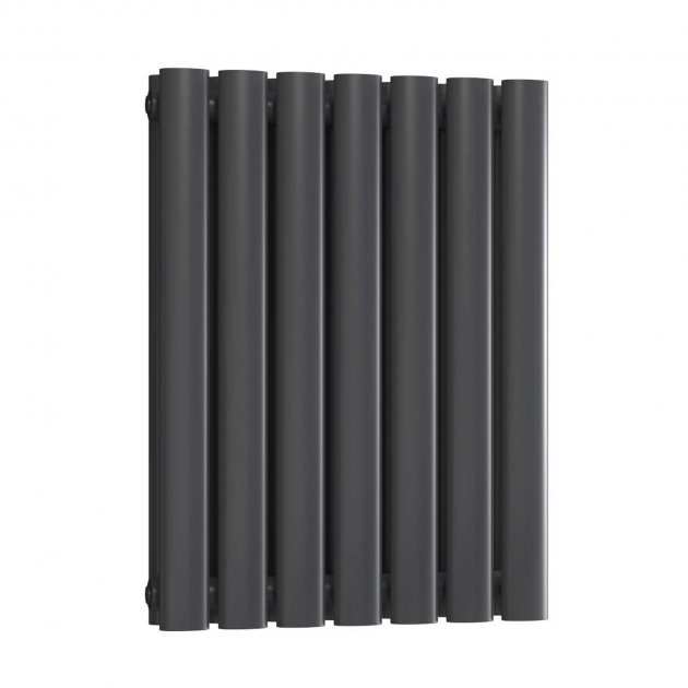 Reina Neva Double Designer Radiator 550mm High x 413mm Wide - Anthracite - RND - HNV7AD - TAP 'N' SHOWER