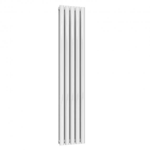 Reina Neva Modern Double Designer Vertical Radiator 1500mm High x 295mm Wide - White - RND - NV2915WD - TAP 'N' SHOWER