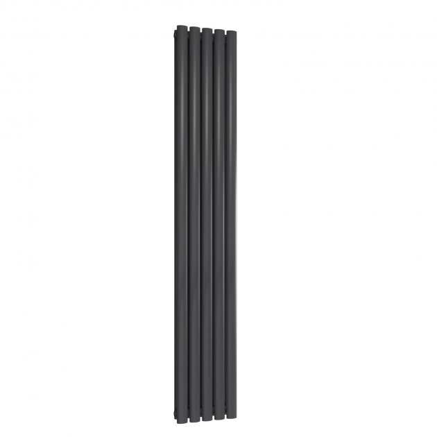 Reina Neva Modern Double Designer Vertical Radiator 1800mm High x 295mm Wide - Anthracite - RND - NV2918AD - TAP 'N' SHOWER