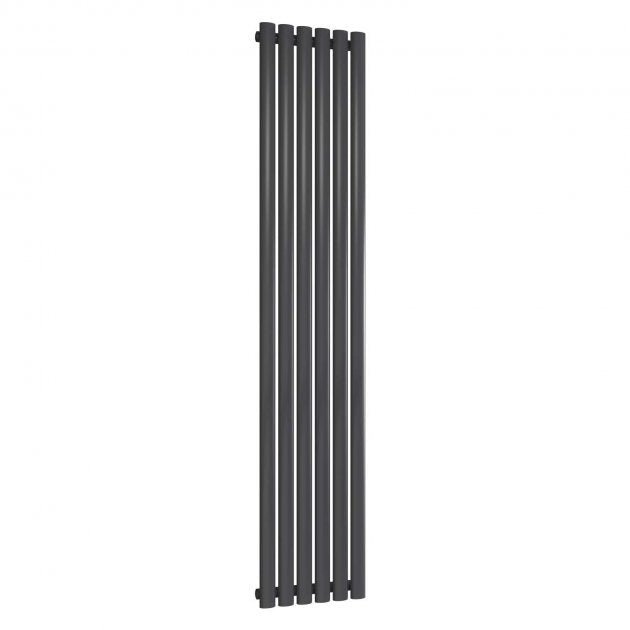 Reina Neva 1800mm High x 354mm Wide Single Designer Radiator - Anthracite - RND - NV3518A - TAP 'N' SHOWER