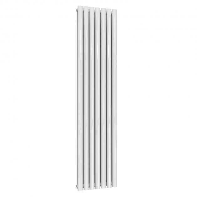 Reina Neva Modern Double Designer Vertical Radiator  1800mm High x 413mm Wide - White - RND-NV4118WD