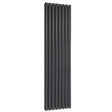 Reina Neva Double Designer Radiator 1800mm High x 472mm Wide - Anthracite - RND-NV4718AD