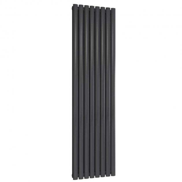 Reina Neva Double Designer Radiator 1800mm High x 472mm Wide - Anthracite - RND - NV4718AD - TAP 'N' SHOWER
