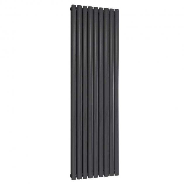 Reina Neva Double Designer Radiator 1800mm High x 531mm Wide - Anthracite - RND - NV5318AD - TAP 'N' SHOWER