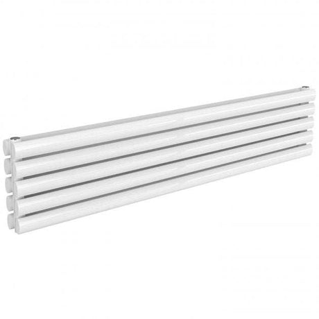 Reina Nevah Modern Double Designer Horizontal Radiator 295mm High x 1400mm Wide - White - RND-NVH214DW