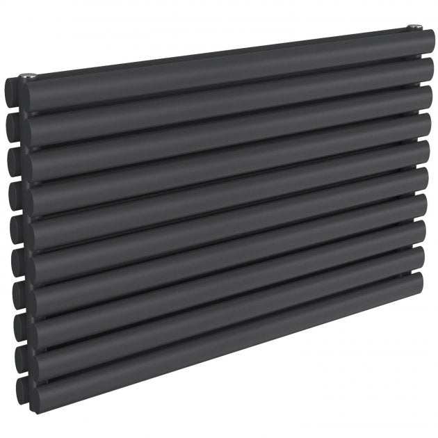 Reina Nevah Modern Double Designer Horizontal Radiator 590mm High x 1000mm Wide - Anthracite - RND - NVH510DA - TAP 'N' SHOWER