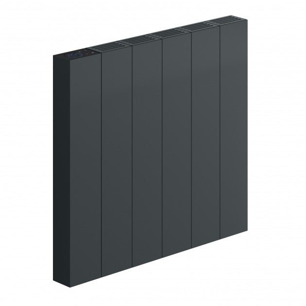 Reina Nika Designer 500mm High x 544mm Wide Electric Horizontal Radiator - Anthracite - DE - NIK100HA - TAP 'N' SHOWER