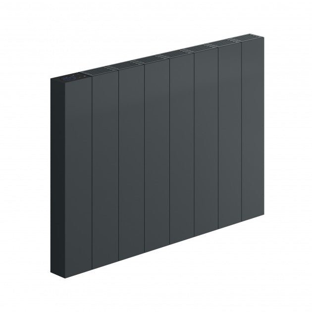 Reina Nika Designer 500mm High x 725mm Wide Electric Horizontal Radiator - Anthracite - DE - NIK150HA - TAP 'N' SHOWER