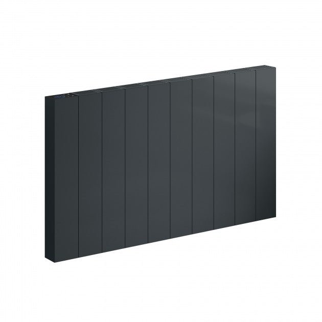 Reina Nika Designer 500mm High x 907mm Wide Electric Horizontal Radiator - Anthracite - DE - NIK200HA - TAP 'N' SHOWER