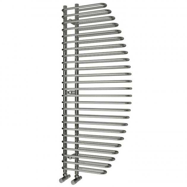 Reina Nola Modern Designer Heated Towel Rail 1400mm High x 600mm Wide - Chromne - RND-NL6140
