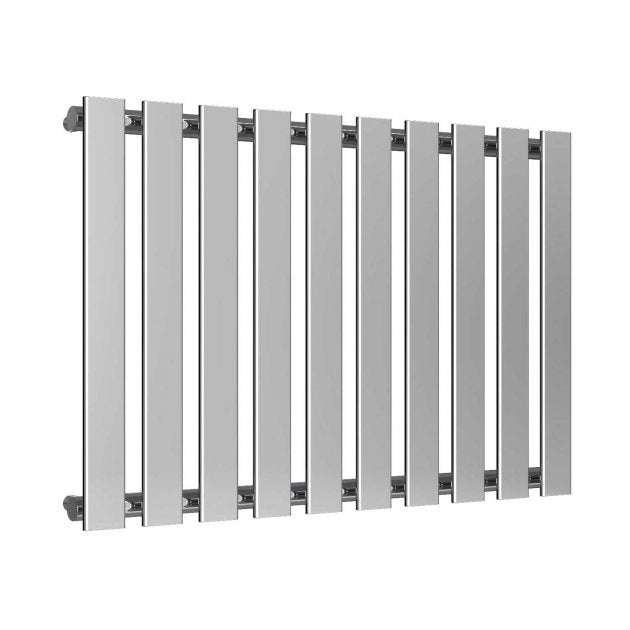 Reina Pienza Modern Designer Horizontal Radiator 550mm High x 825mm Wide - Chromne - RND - PNZ825 - TAP 'N' SHOWER