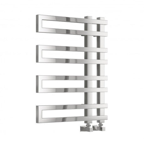 Reina Pietra 720mm High x 530mm Wide Designer Heated Towel Rail - Chrome - RND - PTR0725C - TAP 'N' SHOWER