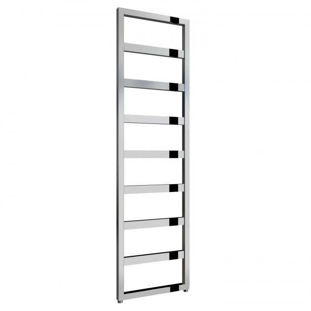 Reina Rezzo Designer Heated Towel Rail 1460mm High x 450mm Wide - Chromne - RND - REZ146045 - TAP 'N' SHOWER