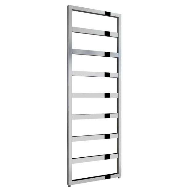 Reina Rezzo Designer Modern Heated Towel Rail 1460mm High x 550mm Wide - Chromne - RND - REZ146055 - TAP 'N' SHOWER