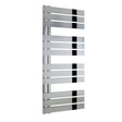 Reina Ricadi Designer Heated Towel Rail 1140mm High x 500mm Wide In Polished Stainless Steel - RNS-RC5114