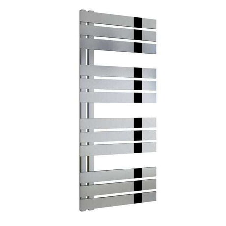 Reina Ricadi Designer Heated Towel Rail 1140mm High x 500mm Wide In Polished Stainless Steel - RNS-RC5114