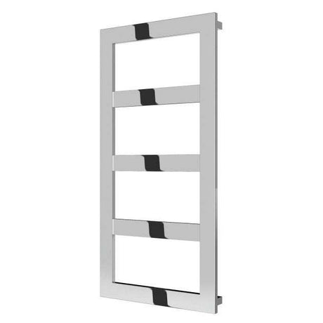 Reina Rima Designer Modern Stainless Steel Heated Towel Rail 1020mm High x 500mm Wide - Chromne - RNS-RMA102P