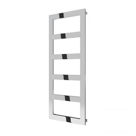 Reina Rima Designer Modern Stainless Steel  Heated Towel Rail 1260mm High x 500mm Wide Chromne - RNS-RMA126P