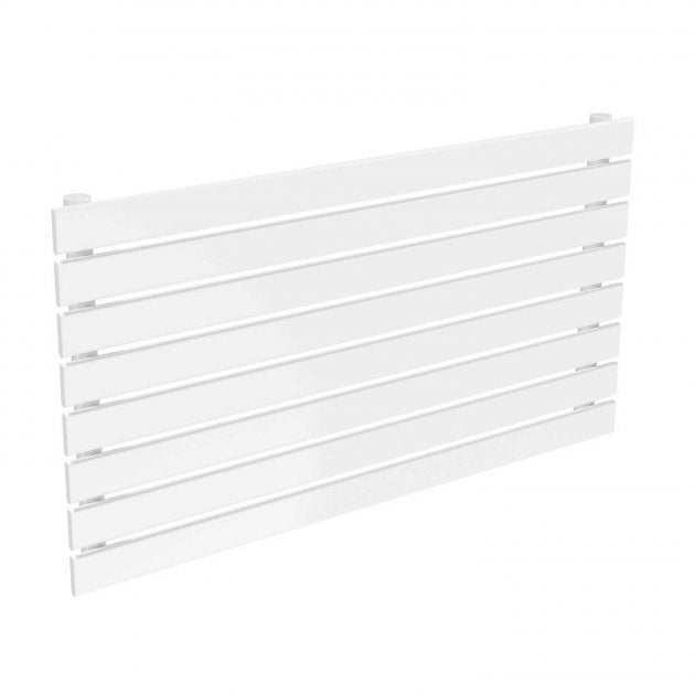 Reina Rione Modern Designer Single Horizontal Radiator 550mm High x 1000mm Wide - White - RND-RNE1000