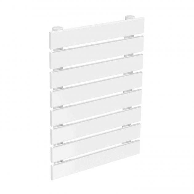 Reina Rione Single Modern Horizontal Designer Radiator 550mm High x 400mm Wide - White - RND-RNE400