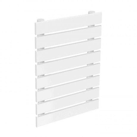 Reina Rione Single Modern Horizontal Designer Radiator 550mm High x 400mm Wide - White - RND-RNE400