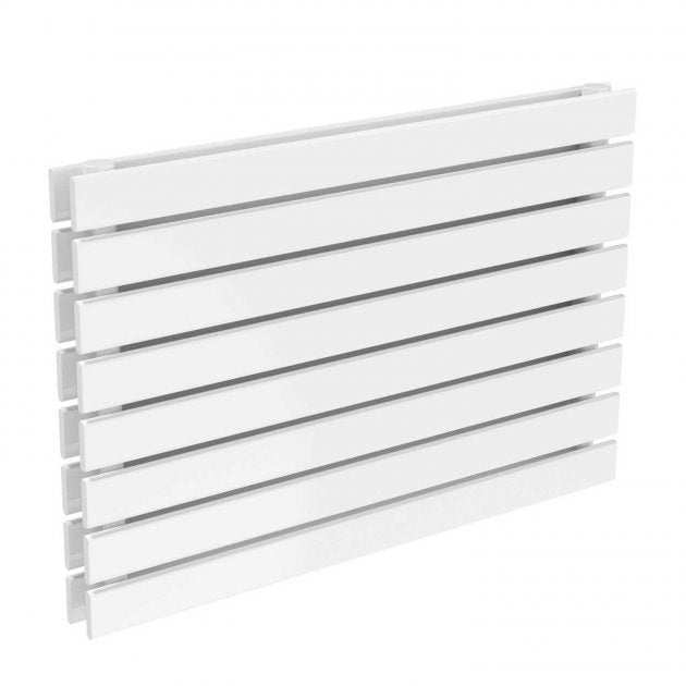 Reina Rione Designer Modern Double Horizontal Radiator 550mm High x 800mm Wide - White - RND - RNE800D - TAP 'N' SHOWER