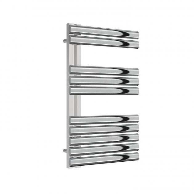 Reina Scalo Designer Modern Stainless Steel Heated Towel Rail 826mm High x 500mm Wide - Polished - RNS-SC508P