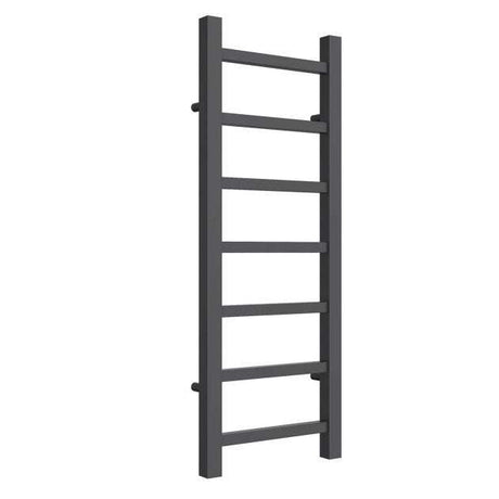 Reina Serena Modern Square Tube Heated Straight Towel Rail 800mm High x 300mm Wide - Anthracite - RND-SRN3080A