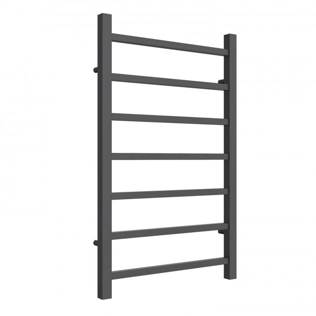Reina Serena 800mm High x 500mm Wide Square Tube Heated Towel Rail - Anthracite - RND - SRN5080A - TAP 'N' SHOWER