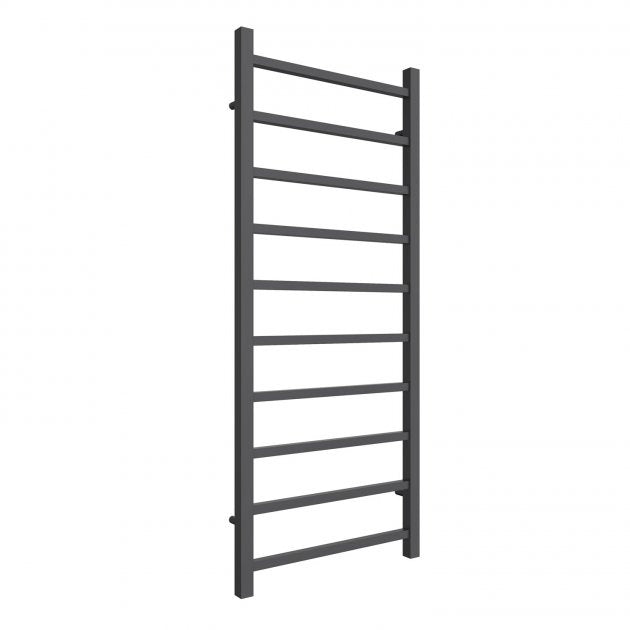 Reina Serena 1200mm High x 500mm Wide Square Tube Heated Towel Rail - Anthracite - RND - SRN5120A - TAP 'N' SHOWER