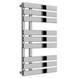 Reina Sesia Designer Modern Heated Towel Rail 860mm High x 500mm Wide - Chromne - RND-SS508