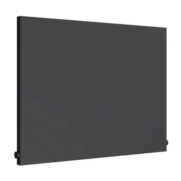 Reina Slimline Horizontal Modern Designer Radiator 600mm High x 800mm Wide - Anthracite - RND - SLN06008A - TAP 'N' SHOWER