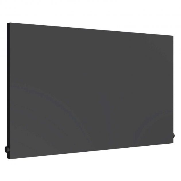 Reina Slimline 600mm High x 1000mm Wide Horizontal Designer Radiator - Matt Anthracite - RND - SLN06010A - TAP 'N' SHOWER