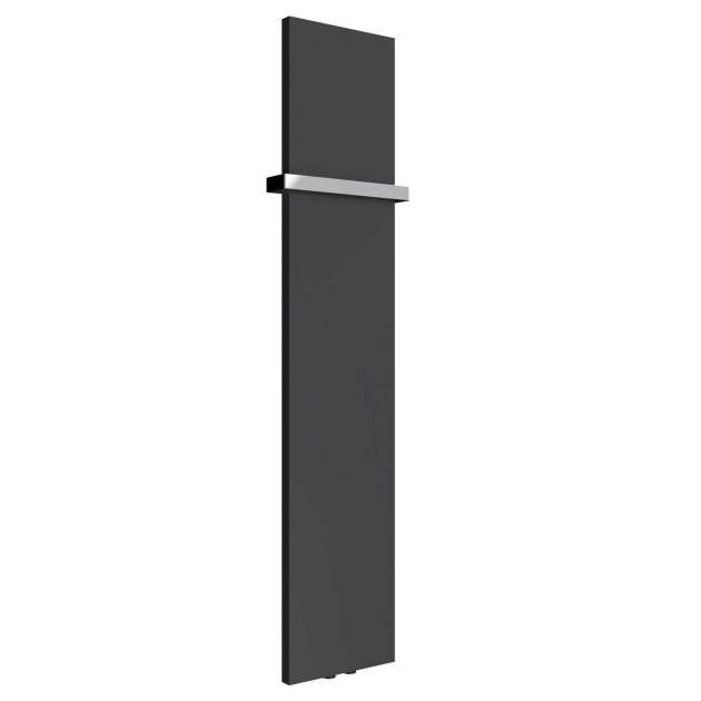 Reina Slimline Vertical Designer Modern Radiator 1470mm High x 300mm Wide - Anthracite - RND - SLN14703A - TAP 'N' SHOWER