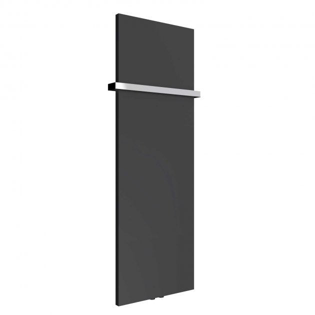 Reina Slimline 1470mm High x 500mm Wide Vertical Designer Radiator - Matt Anthracite - RND - SLN14705A - TAP 'N' SHOWER