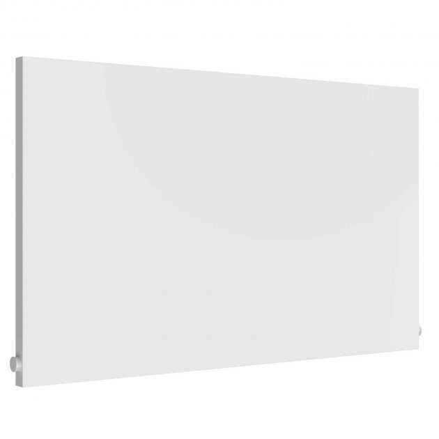 Reina Slimline Horizontal Designer Modern Radiator 600mm High x 1000mm Wide In White - RND - SLN06010W - TAP 'N' SHOWER