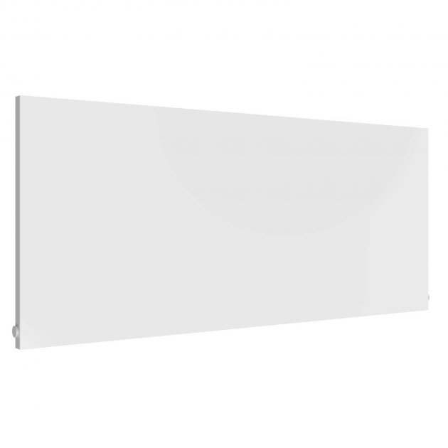 Reina Slimline Designer Modern Horizontal Radiator 600mm High x 1400mm Wide In White - RND-SLN06014W