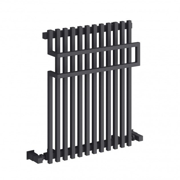 Reina Sori 650mm High x 500mm Wide Vertical Designer Radiator - Anthracite - RND - SRI6505A - TAP 'N' SHOWER