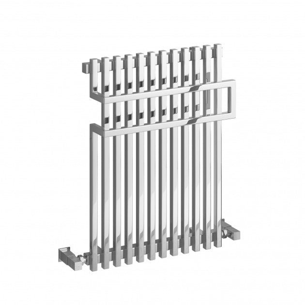 Reina Sori 650mm High x 500mm Wide Vertical Designer Radiator - Chrome - RND - SRI6505C - TAP 'N' SHOWER