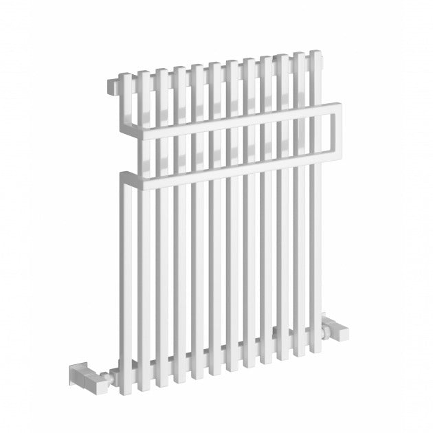 Reina Sori 650mm High x 500mm Wide Vertical Designer Radiator - White - RND - SRI6505W - TAP 'N' SHOWER