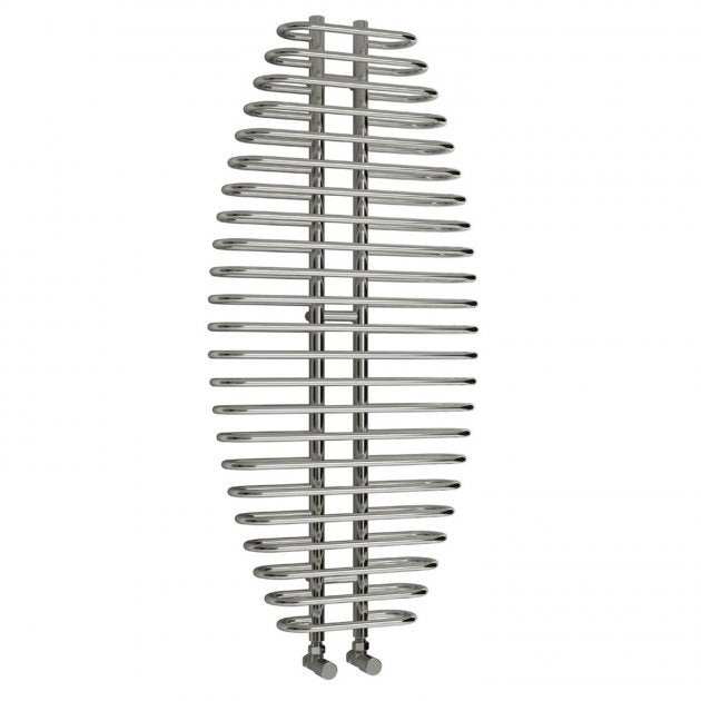 Reina Teano Designer Modern Heated Towel Rail 1300mm High x 600mm Wide - Chromne - RND-TEN6130